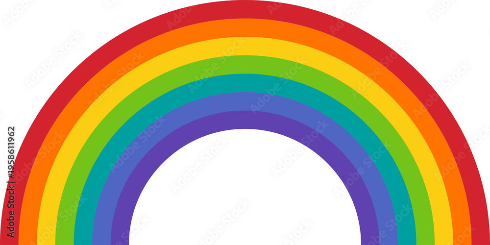 Obraz premium Updated gay pride flag icon new LGBTQ rights symbol modern rainbow png design