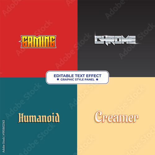 Dynamic Editable Text Effect Set - Graphic Style Template