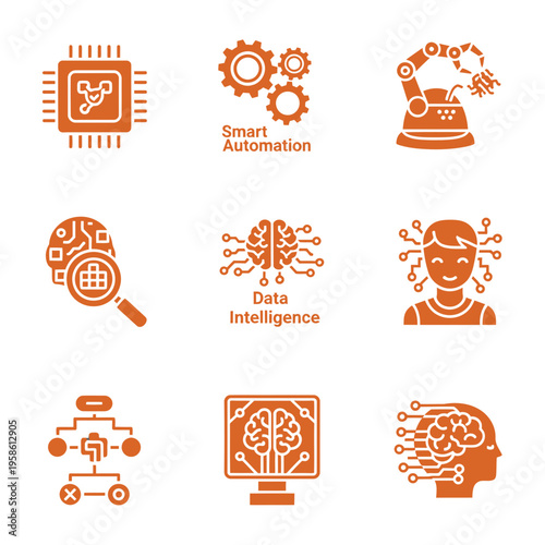 Automation and artificial intelligence concepts