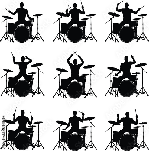 Black and white of a person lifting dumbbells in various arm positions weightlifting exercise