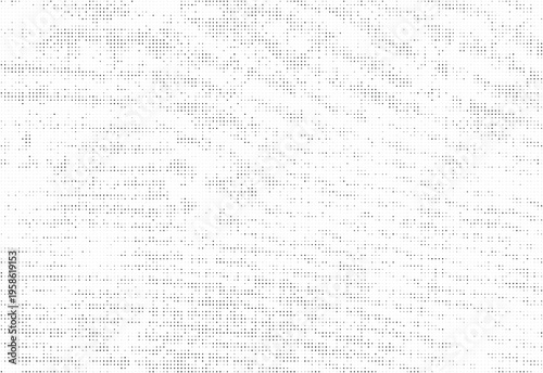 White abstract background with black film grain noise dotwork halftone grange effect vector.