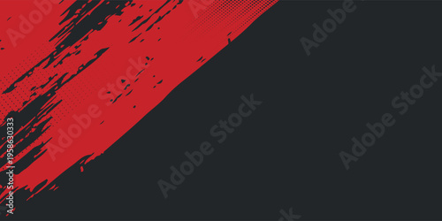 Background, contrast red and black color abstract template for business design. Technology style. You can use it for advertising, sports posters, templates, business presentations. Vector illustration