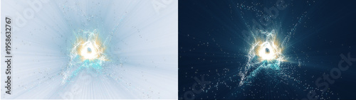 Картината върху платно sci-fi portal overlay transparent wormhole cutout hyperspace alpha matte backgro