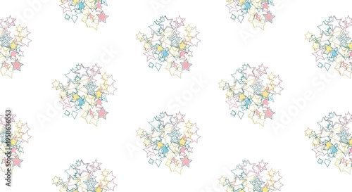 Molecular structure model in various colors.