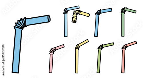 Colorful pipe fittings and connectors.