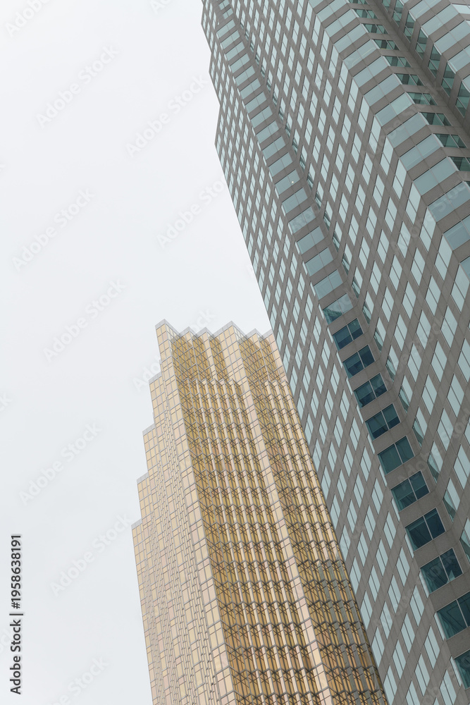 Obraz premium skyward view of Royal Bank Plaza and TD Tower, Brookfield Place, Toronto