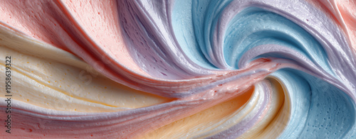 Wallpaper Mural Vertical Ice cream pastel minimal concept Torontodigital.ca