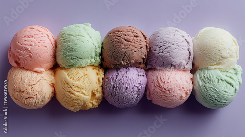 Wallpaper Mural Vertical Ice cream pastel minimal concept Torontodigital.ca