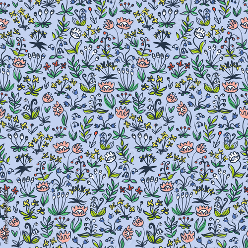 Delicate backyard flowers