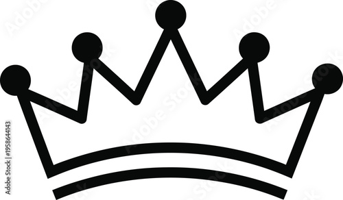 Silhouette of a crown icon