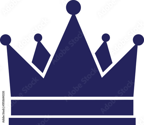 Royal crown silhouette icon