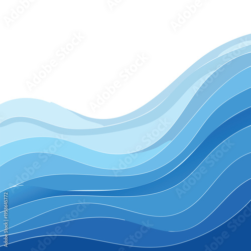 Abstract geometric design with light blue circles and triangular elements