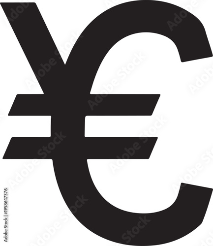 Euro currency symbol graphic