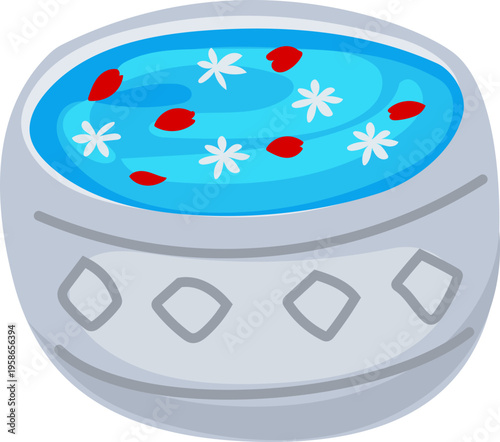 Round Blue Pool Bowl Water Festival