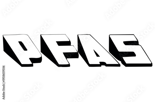 Pfas free sign.no pfas. badge icon. vector illustration