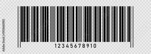 Barcode fake with different thick and thin lines. Vertical streaks, strips with random information lines. Abstract geometric texture background for retail, supermarket