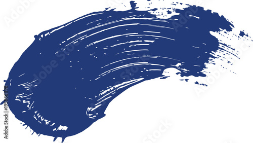 Blue paint splatter on white background