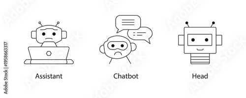 Assistant, Chatbot, Head, AI Assistant, Virtual Assistant, Conversational AI, Customer Support Bot, Intelligent Chatbot, Digital Helper