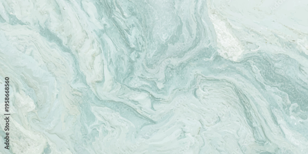 Obraz premium Abstract mint green and teal marble texture background with fluid swirling waves of luxury stone mineral pattern