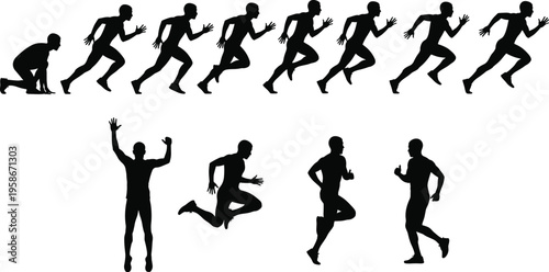 vector silhouettes of people