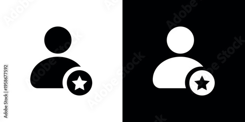 Black and white user with star ratings user star ratings