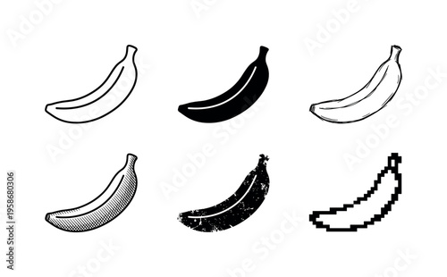 Six bananas in two rows