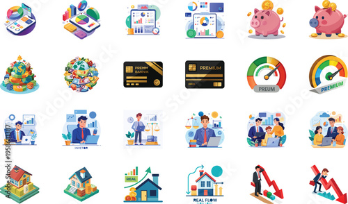 Financial success, money growth, investment concepts, business people, modern finance.