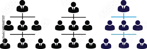 Organizational chart with hierarchical structure
