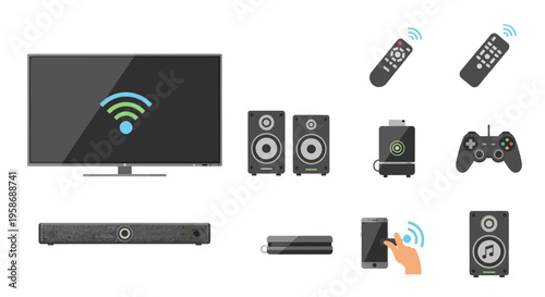 Smart TV, Speakers, Remotes, Game Controller, Soundbar, Streaming Device, Smartphone