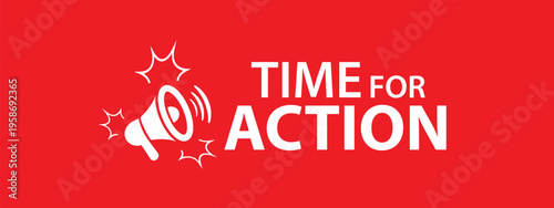 time for action sign