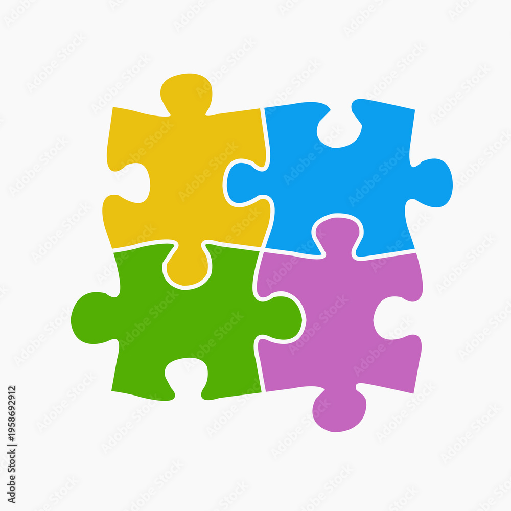 Fototapeta premium colorful puzzle background
