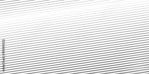 Black striped halftone gradient lines texture. Fading vertical stripes gradation background from thin to thick.