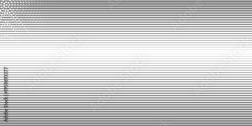 Black striped halftone gradient lines texture. Fading vertical stripes gradation background from thin to thick.