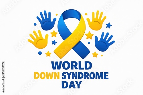 World Down Syndrome Day Awareness Symbol Inclusion and Support Concept
