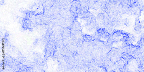 Abstract Blue Marble Texture Background With Fluid Ink Veins And Cloudy Fractal Patterns.