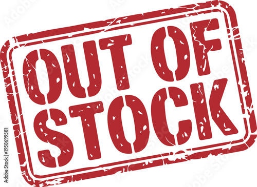 Red Out Of Stock Stamp