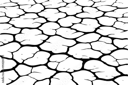 Dry Cracked Earth Texture Background.Realistic cracked ground texture. Ideal for nature, drought, desert, and environmental designs.