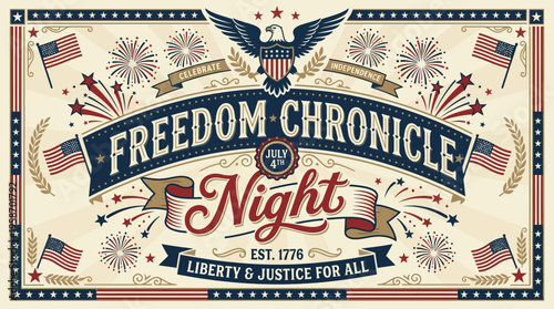 celebratory independence day fireworks patriotic event with flags and historic symbols commemorating liberty and justice for all