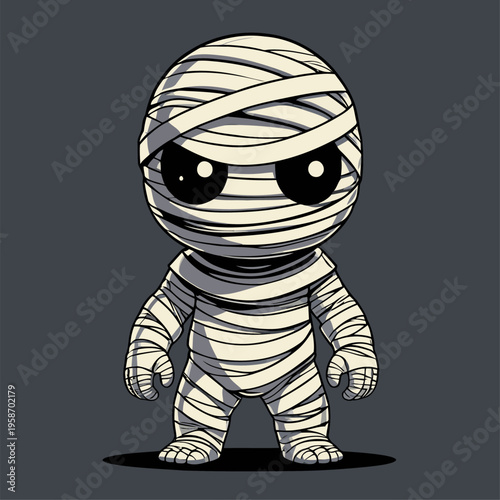 vector image of a mystical mummy