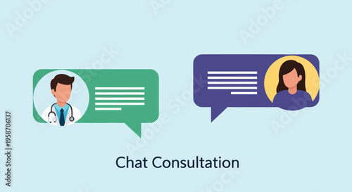 Doctor and Patient Chat Consultation Online via Mobile App