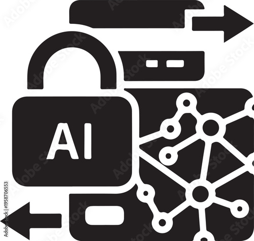 Ai security and data protection concept