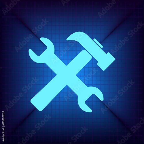 Vector illustration on a blue background