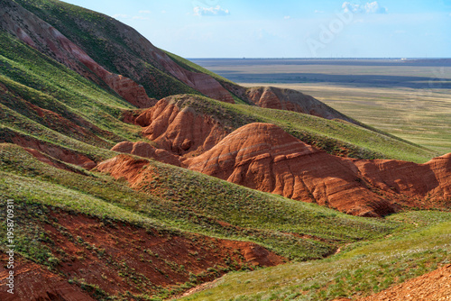 Quadro su tela The Bogdinsky-Baskunchak Nature Reserve is a Russian state nature reserve in the Akhtuba District of the Astrakhan Region, near Lake Baskunchak and Mount Bolshoye Bogdo