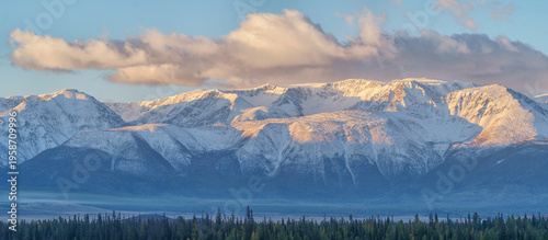 Canvastavla Landscape of the Altai Mountains in Siberia, Altai Republic, Russia