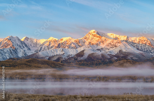 Dzhangyskol Mountain Lake in  Altai Mountains
