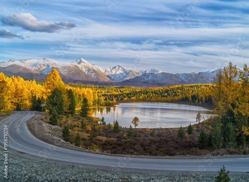 Kidelu Mountain Lake in the Altai Mountains