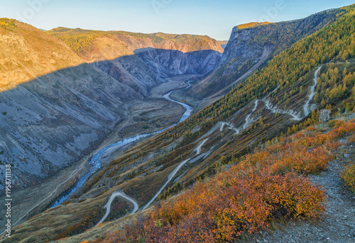 Katu Yaryk Pass Altai Mountains in Siberia, Altai Republic, Russia