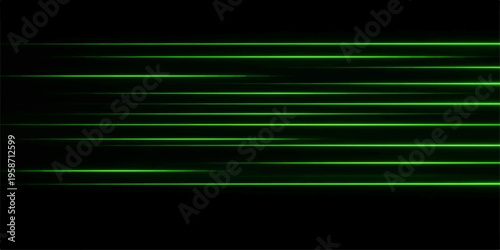 Green abstract background with glowing lines and a bright motion pattern featuring a dark gradient vector design for a web banner wallpaper