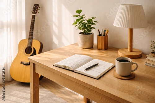 Sunny Workspace Setup for Productivity and Creativity at Home