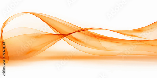 Abstract orange wave background featuring a curved line design with flowing motion and light vector art patterns for a modern technology style backdrop